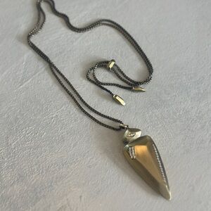 Kendra Scott Brass Pendant Necklace